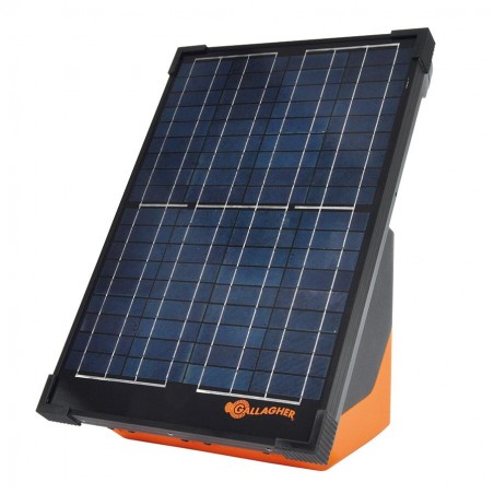 Electrificateur/poste de clôture Gallagher solaire S200 2 piles incluses (12V - 2,0 J) Electrificateurs énergie solaire