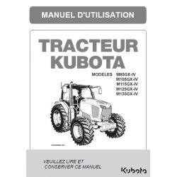 MANUEL D'UTILISATEUR KUBOTA MGX-IV Manuels pour tracteurs