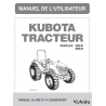 Manuel d'utilisateur tracteur Kubota M8540, M9540 DTH - Version digitale Manuels pour tracteurs