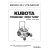 Manuel d'utilisateur tondeuses Kubota ZD1211R-EU - Version digitale Manuels espaces verts