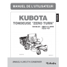 Manuel d'utilisateur tondeuse Kubota Zero Turn GZD15-II LD/HD - GZD21-HD - Version digitale Manuels espaces verts