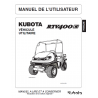 Manuel d'utilisateur Kubota RTV400Ci - Version digitale Manuels véhicules utilitaires