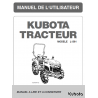 Manuel d'utilisateur tracteurs Kubota L1361 - Version digitale Manuels pour tracteurs