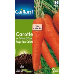 Graines carotte de Colmar à coeur rouge race Caillard Légumes