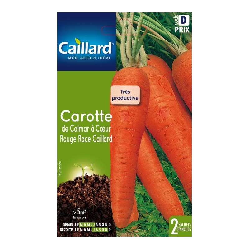 Graines carotte de Colmar à coeur rouge race Caillard Légumes