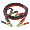Câble démarrage GYS 700A - 4,5m / 35 mm² - Pinces laiton Câbles et pinces