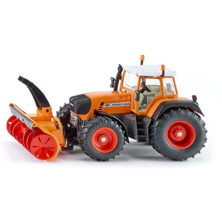 Tracteur Fendt déneigement orange Siku Tracteurs miniatures
