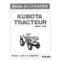 Manuel d'utilisateur tracteur compact Kubota B4200 - Version digitale Manuels espaces verts