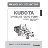 Manuel d'utilisateur tondeuse Kubota Zero Turn GZD15-II LD/HD - GZD21-HD - Version papier Manuels espaces verts