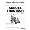Manuel d'utilisateur tracteur Kubota BX231D, BX261D - Version papier Manuels espaces verts