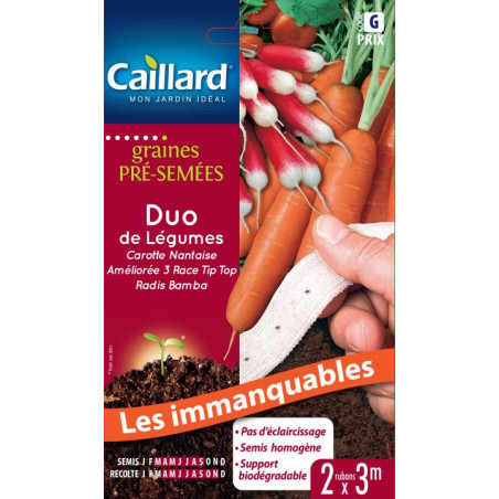 Ruban carotte Tip Top / Radis Bamba Caillard Légumes