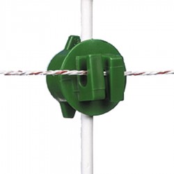 Isolateur à écrou, vert ø6-14mm (20 pcs) Isolateurs piquets mobiles