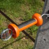 Poignée bi-matière orange ruban (4 pcs) Portes de clôtures